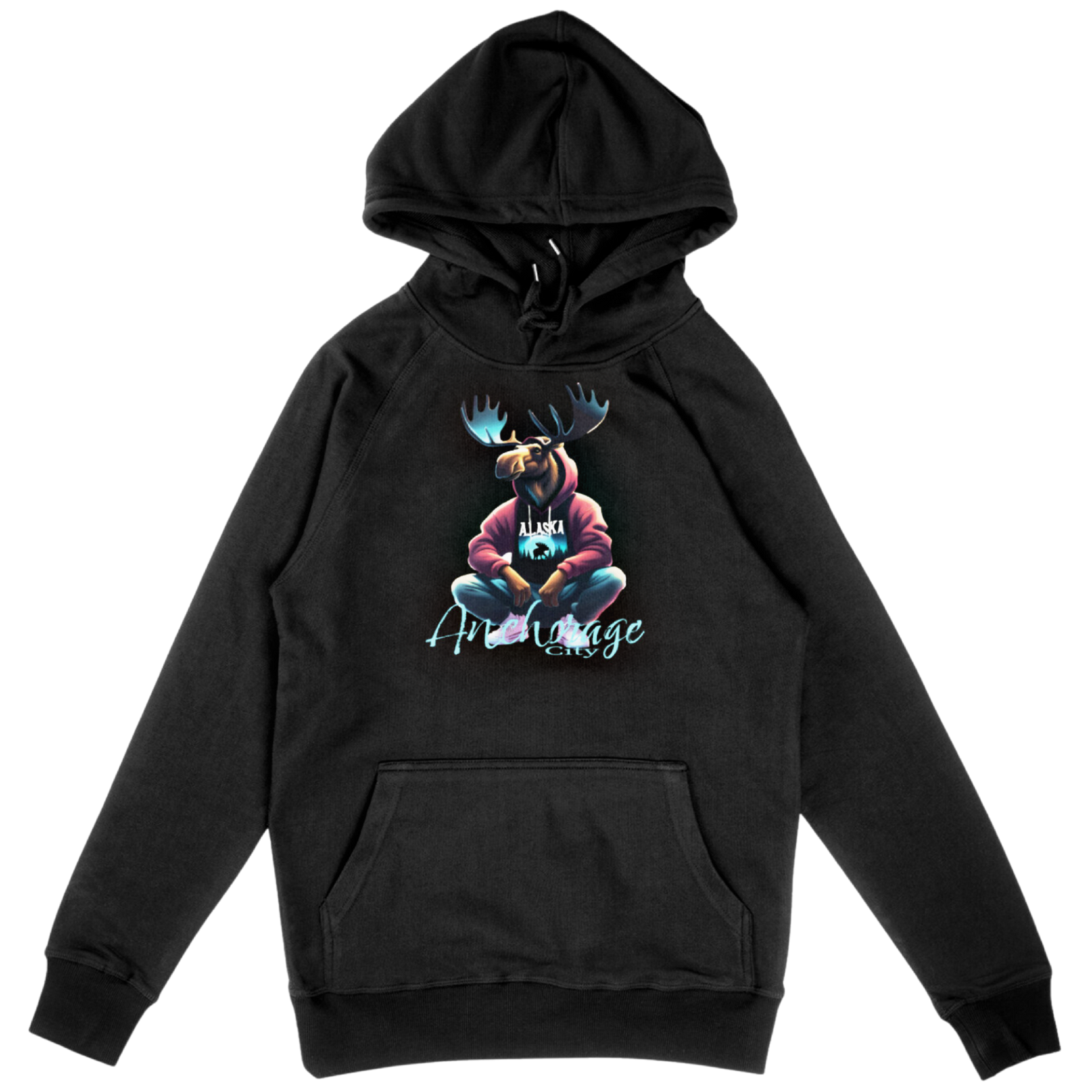 Anchorage City Moose Unisex Hoodie
